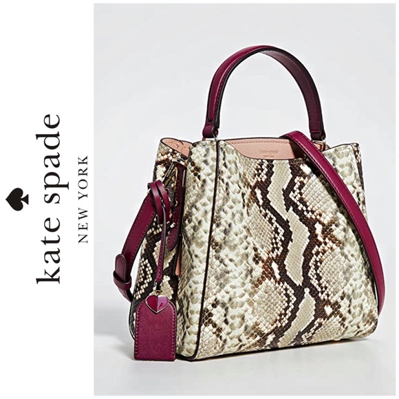 kate spade Handbags - Kate Spade Fleur Embossed Small Top Handle Satchel